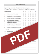 Schulungsbewertungsbogen
