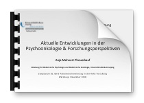 Vortrag Aktuelle Entwicklungen in der Psychoonkologie und Forschungsperspektiven als PDF